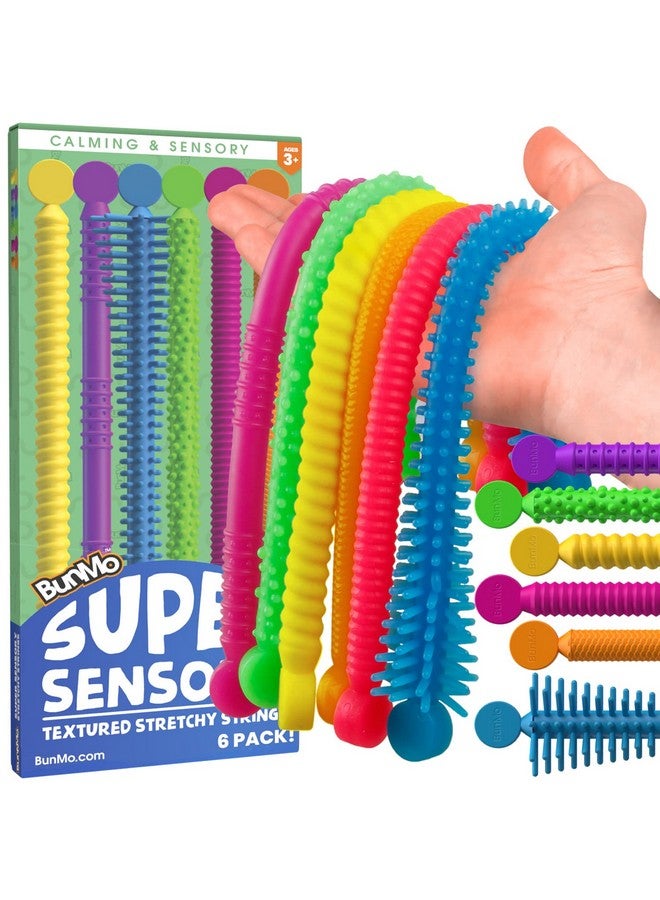 Stretchy Strings | Sensory Toys For Toddlers 1-3 | Stimulating & Addictive Sensory Toys For Kids With Autism | Fidget Toy For Anxiety & Stress Relief | Hours Of Fun For Kids | Super Sensory 6Pk