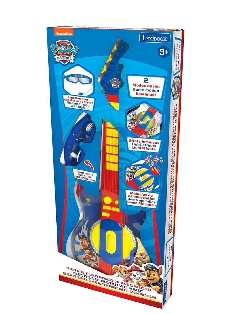 Lexibook Paw Patrol Electronic Light-Up Guitar with Microphone