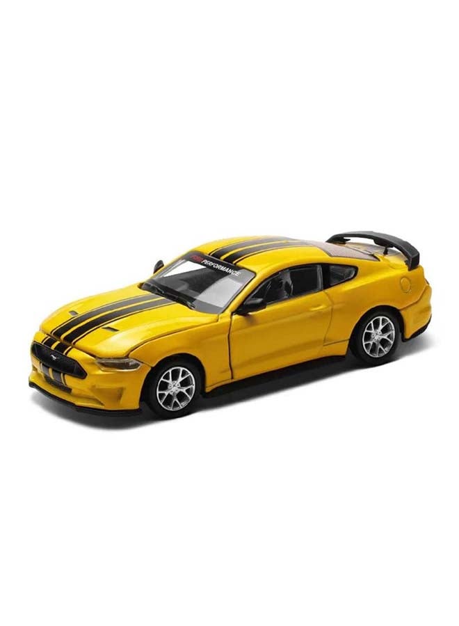 Ford Mustang GT DIY  Yellow | DieCast Replica, Ultimate Collector's Item, Muscle Cars | Toy Car, Make Your Own Race Car  DIY Collection | Size  1:42, For Kids 3+