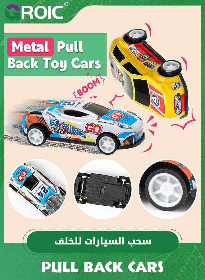 50 Pack Pull Back Toy Cars with Storage Box, Back to Force Toy Cars, Alloy Cast Mini Die-Cast Race Cars Vehicles Bulk, Party Favor Race Cars Toys, Best Gifts for Toddlers