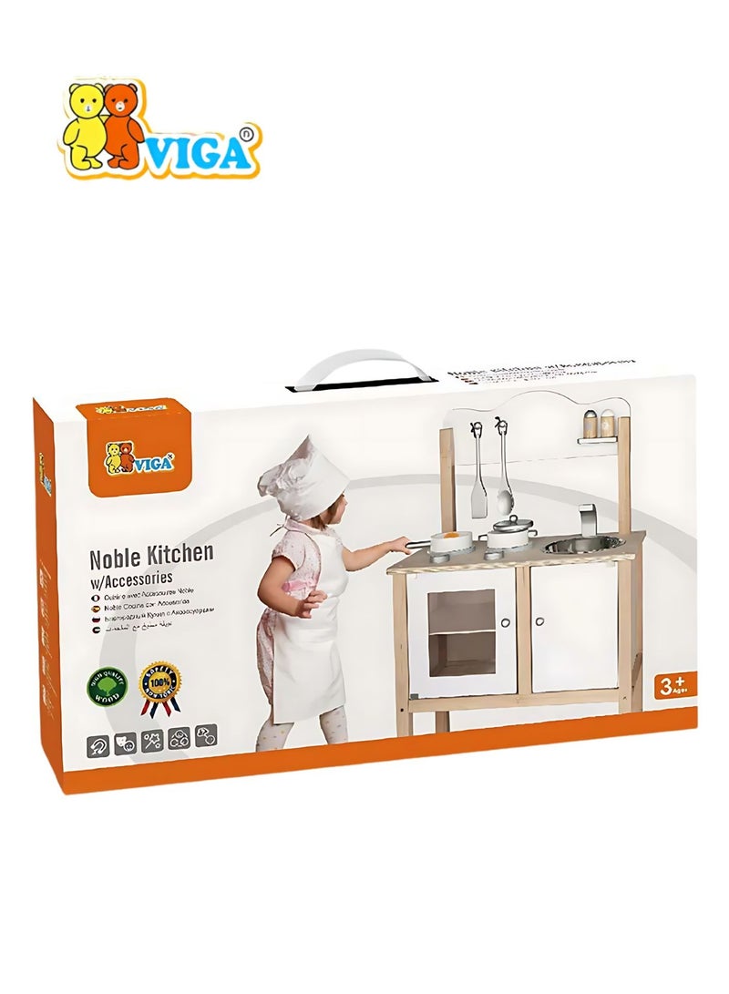 Wooden Noble Kitchen with Accessories 3yrs+