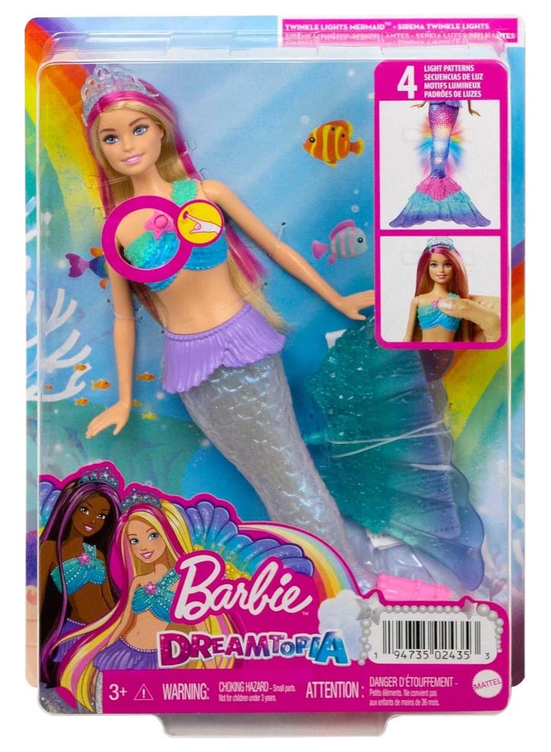 Barbie Dreamtopia Twinkle Lights Mermaid Doll (36 cm)