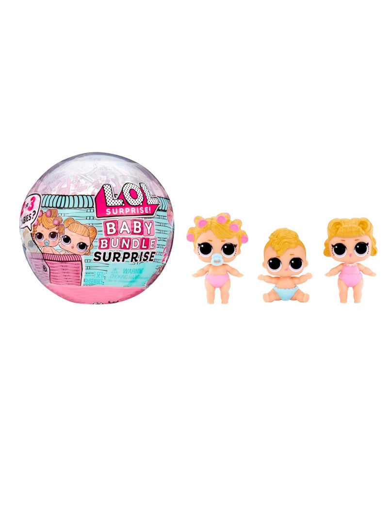 Bundle with Collectible Dolls, Baby Theme, Twins, Triplets, Pets, Water Reveal, 2 or 3 Dolls Included- Great Gift for Girls Age 3+