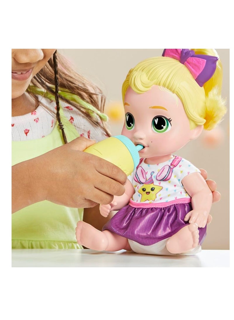 Baby Alive Birthday Bestie LaLa GooGoo Blonde Hair Baby Doll Set, Preschool Toys for Girls & Boys 3 Years & Up