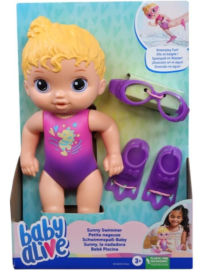 Baby Alive Sunny Swimmer Doll - 10inch