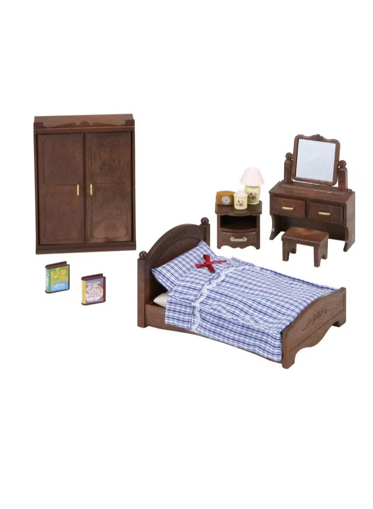 Master Bedroom Set | Multi-Color | Includes Bed, Wardrobe, Bedside Table, Dressing Table, and 5 Accessories | Safe and Durable | Ideal Gift for Kids | Ages 3 & Up