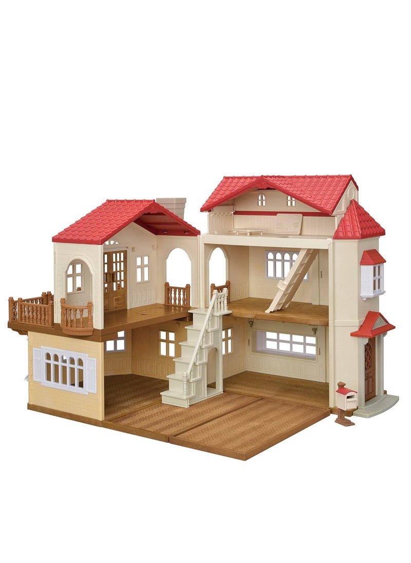 Dollhouse with Secret Attic - Hidden Room Playset for Imaginative Play