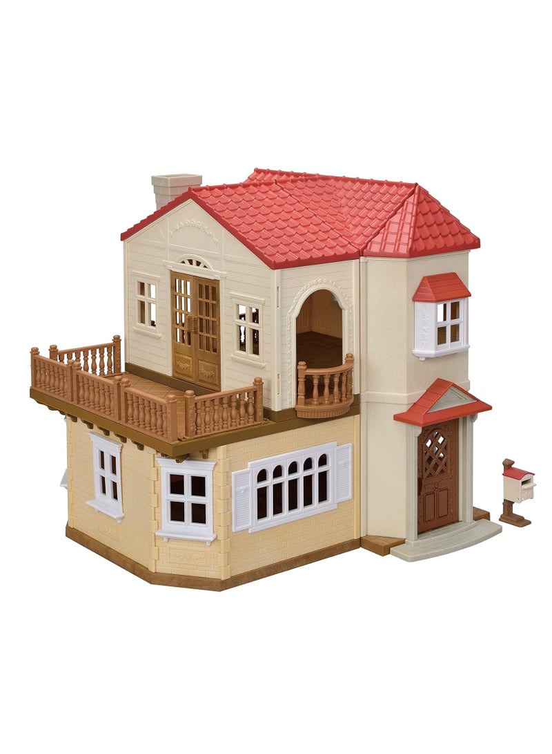 House with Secret Attic Playset | Multi-Color | 3-Story House with Removable Roof and Attic, Includes Lighting & Mailbox | Ages 3 & Up