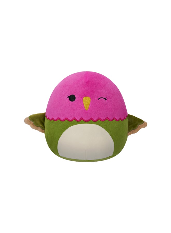 7.5 inch Little Plush Na Ima Pink N Green Hmngbrd Officially Licensed Kellytoy Plush Toy Colorful Soft Gift for Kids Girls & Boys Washable Squishy Stuff Toy Multicolor All Age