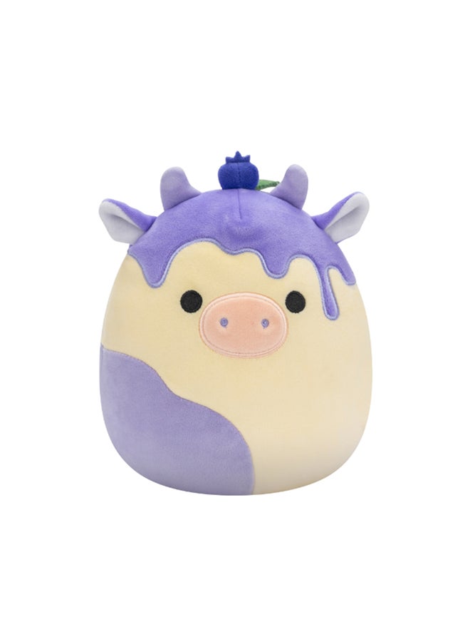 7.5 inch Little Plush Cyrus Blueberry Cheesecake Cow Officially Licensed Kellytoy Plush Toy Colorful Soft Gift for Kids Girls & Boys Washable Squishy Stuff Toy Multicolor All Age