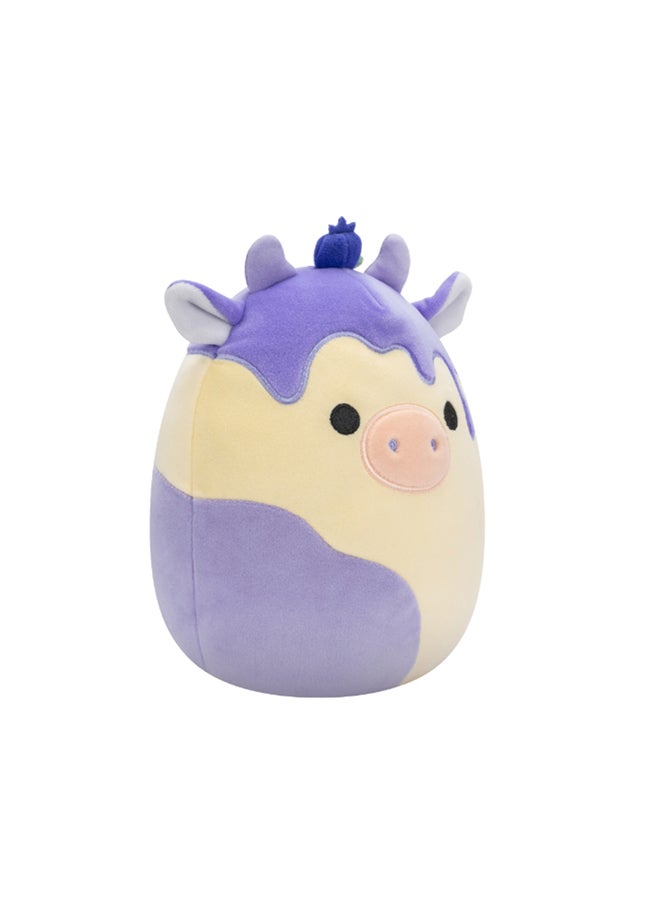 7.5 inch Little Plush Cyrus Blueberry Cheesecake Cow Officially Licensed Kellytoy Plush Toy Colorful Soft Gift for Kids Girls & Boys Washable Squishy Stuff Toy Multicolor All Age