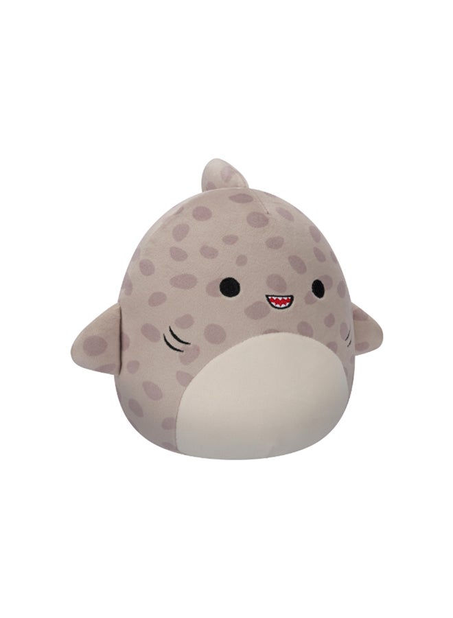 7.5 inch Little Plush Azi the Grey Leopard Shark Officially Licensed Kellytoy Plush Toy Colorful Soft Gift for Kids Girls & Boys Washable Squishy Stuff Toy Multicolor All Age