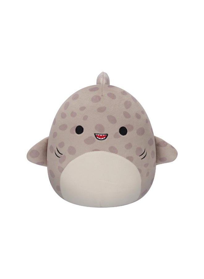 7.5 inch Little Plush Azi the Grey Leopard Shark Officially Licensed Kellytoy Plush Toy Colorful Soft Gift for Kids Girls & Boys Washable Squishy Stuff Toy Multicolor All Age