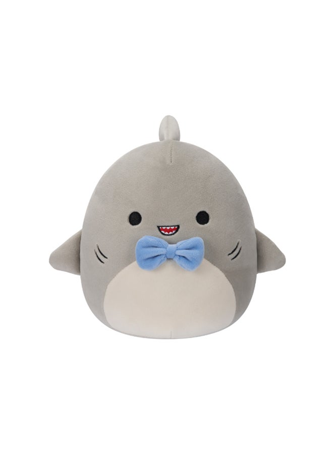 7.5 inch Little Plush Gordon Gry Shark Blu Bowtie Officially Licensed Kellytoy Plush Toy Colorful Soft Gift for Kids Girls & Boys Washable Squishy Stuff Toy Multicolor All Age