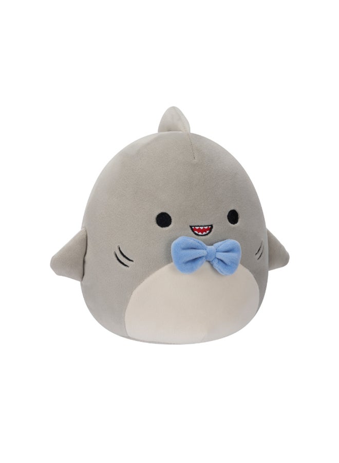 7.5 inch Little Plush Gordon Gry Shark Blu Bowtie Officially Licensed Kellytoy Plush Toy Colorful Soft Gift for Kids Girls & Boys Washable Squishy Stuff Toy Multicolor All Age