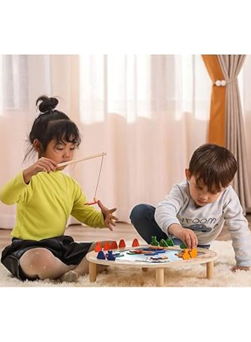 Wooden Pretend to Play Fishing Game for the Age of 2yrs+