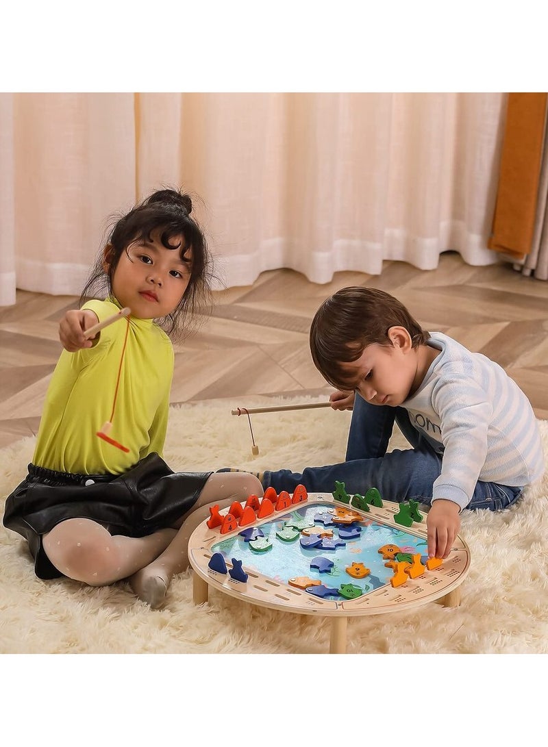 Wooden Pretend to Play Fishing Game for the Age of 2yrs+