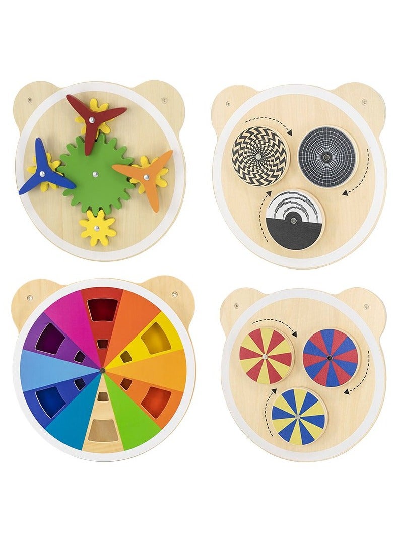 Wooden Wall Toy-Turning Windmill Age 3yrs+