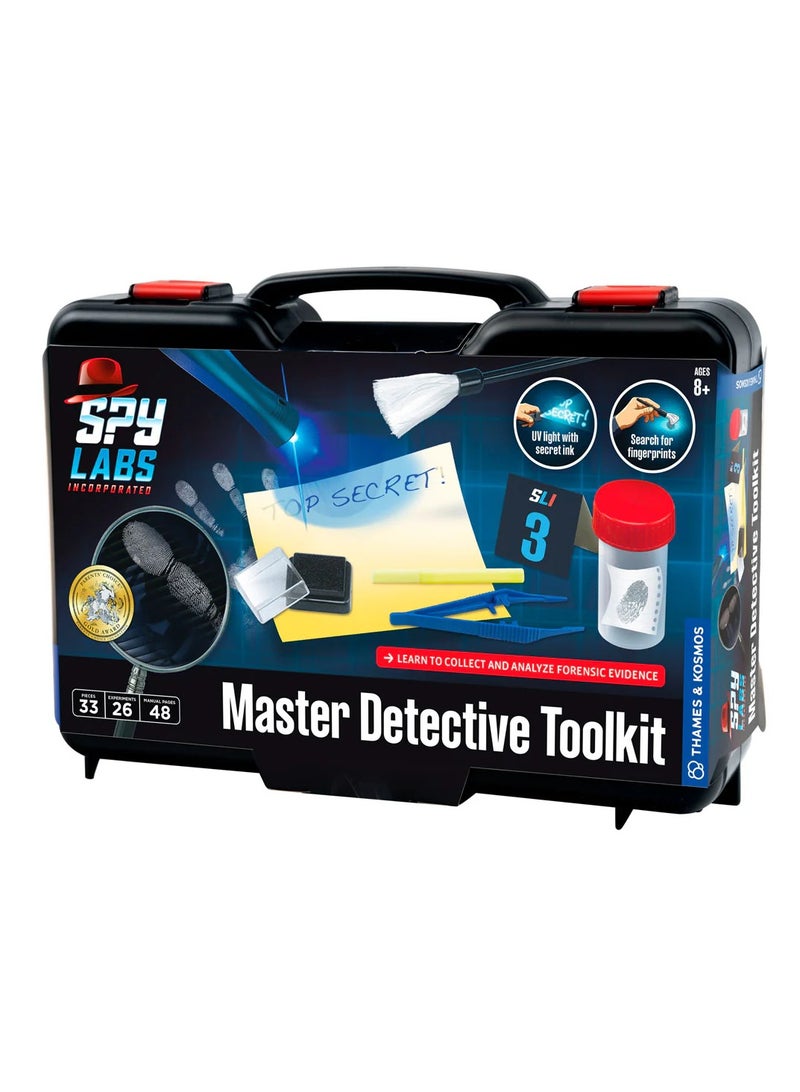 Thames & Kosmos Spy Labs Master Detective Toolkit - Investigative Science Kit for Kids, Spy Gadgets, Educational STEM Toy