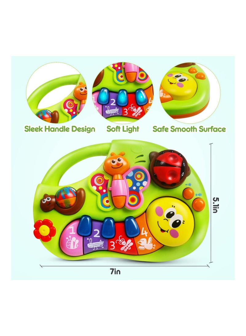 Baby Piano Toys Baby Musical Toys, for 6 to 12 Months Toddler Music Light Up Toys Infant Educational Sensory Toy for Babies 3-6 Early Learning baby Game