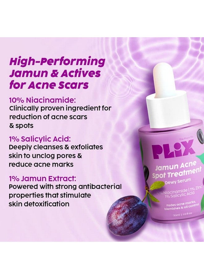 10% Niacinamide Jamun Face Serum 30Ml (Pack Of 1) For Acne Marks Blemishes Oil Control With 1% Zinc & Witch Hazel Skin Clarifying Serum For Unisex With Acneprone Skin