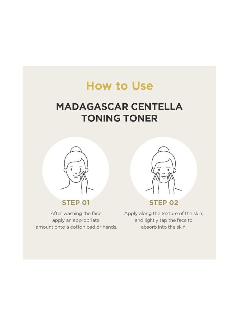 Madagascar Centella Toning Toner For Irritative & Sensitive Skin, K-Beauty 210MLml