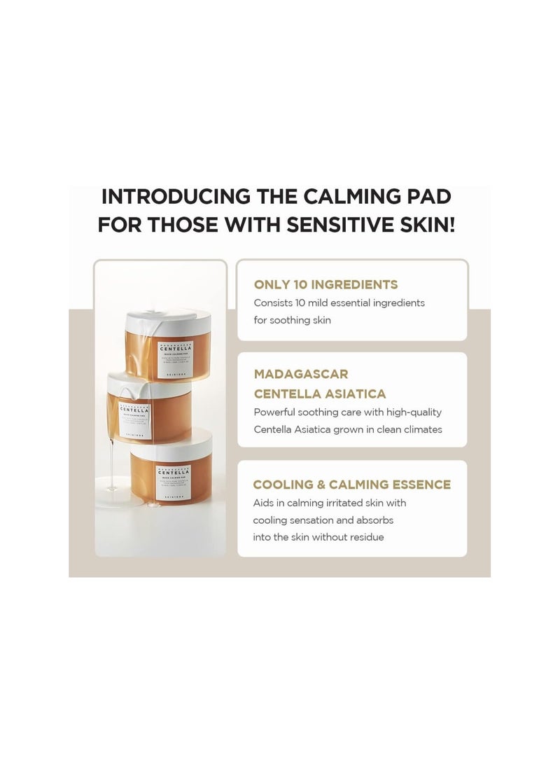 Madagascar Centella Quick Calming Pad 70ea | Quick Calming Effects Soothing | for Sensitive Skin 130MLml