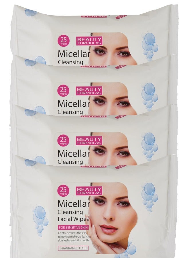 Micellar Cleansing Facial Wipes for Sensitive Skin - 100 Wipes