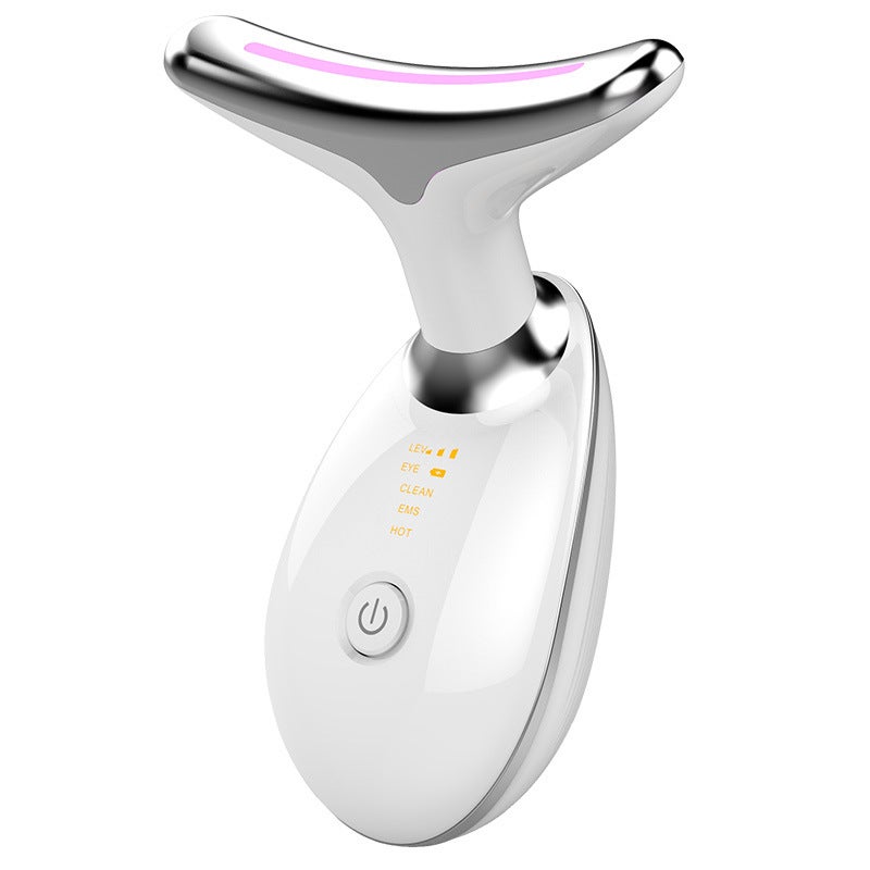 7-Color Neck Beauty Device with Heat MassageWhite White