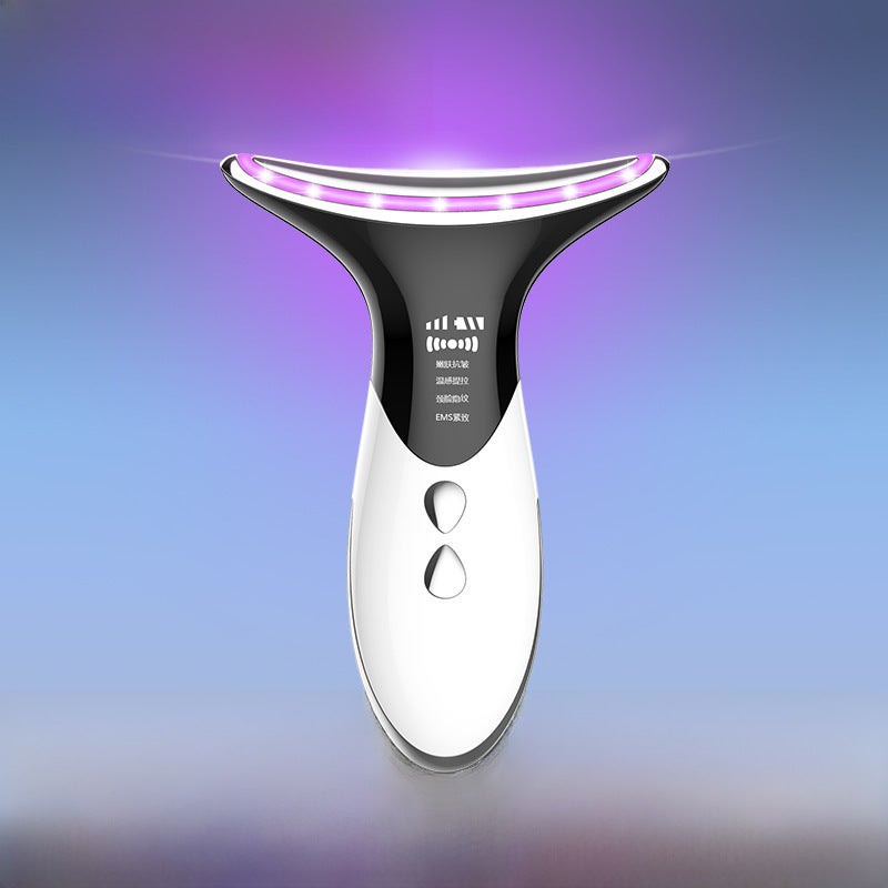 Innovative Neck Beauty Device with Color Light Therapy2032 White English 2032 White English