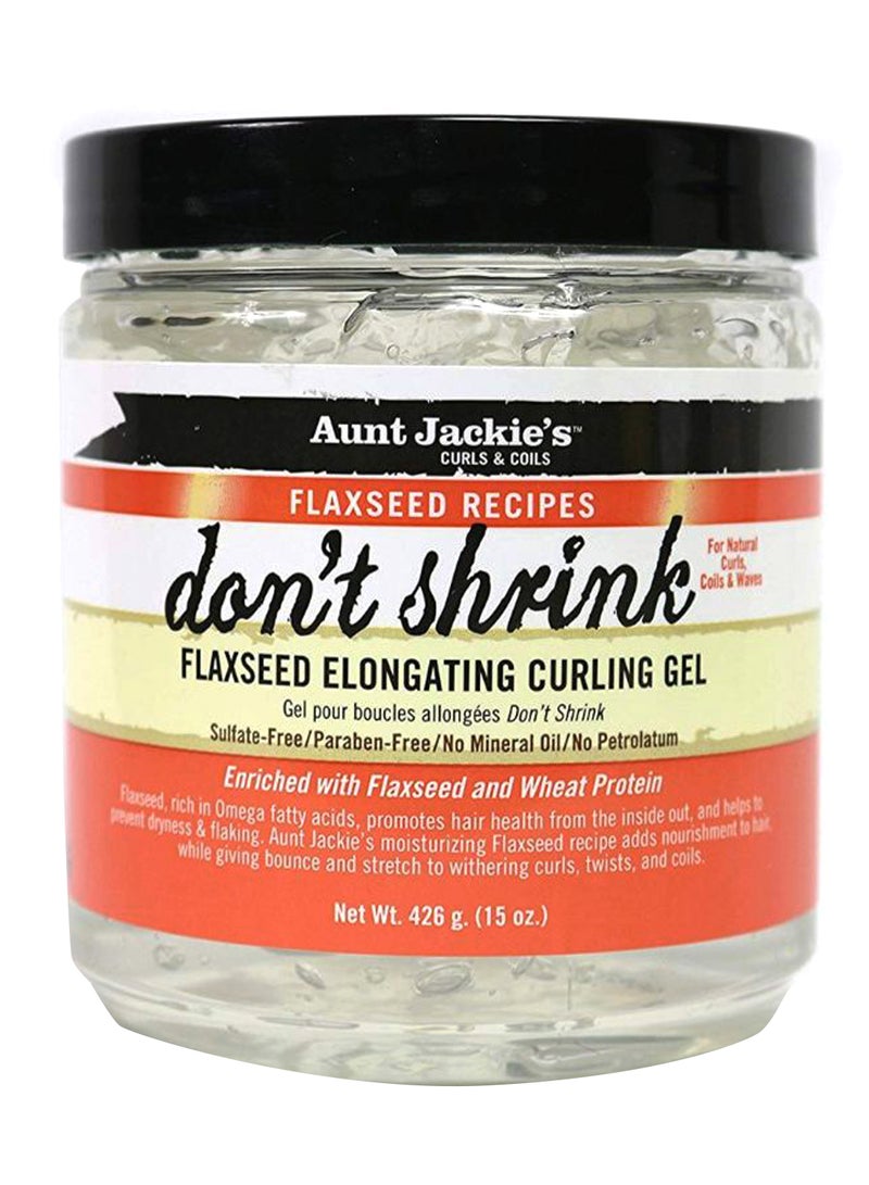 Dont Shrink Flaxseed Elongating Curling Gel Clear