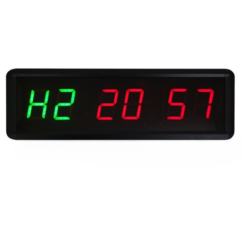 Multifunctional Fitness Timer Digital Clock red and green