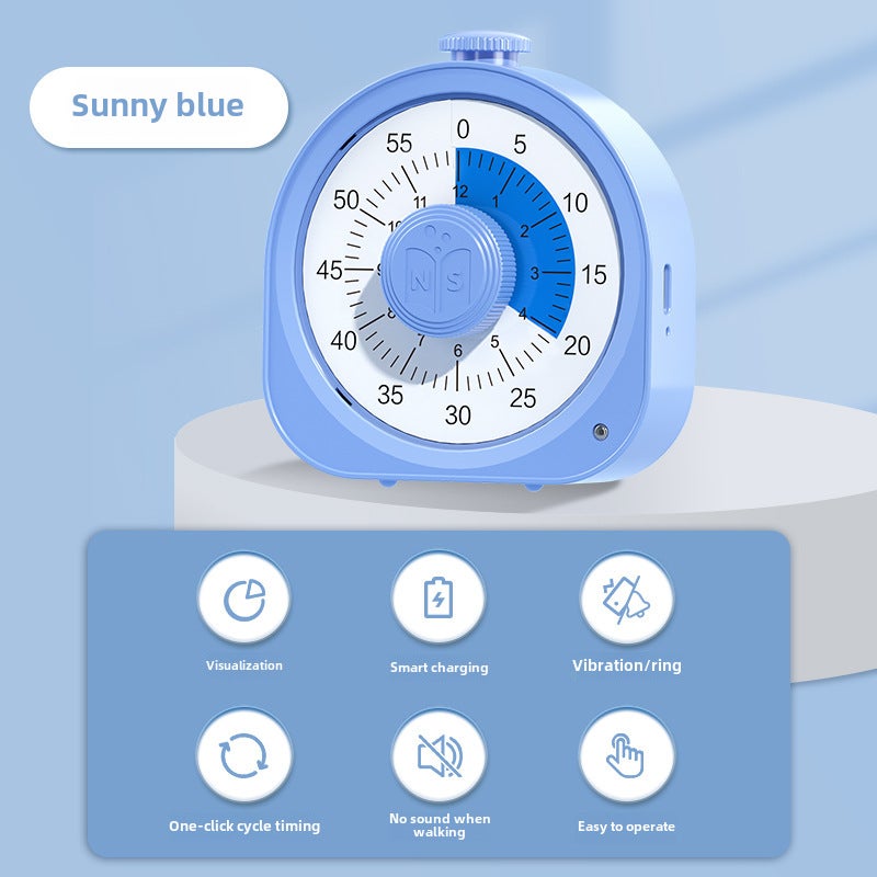 Childrens Study Timer Visual Learning Discipline Reminder charging pro-sunny blue