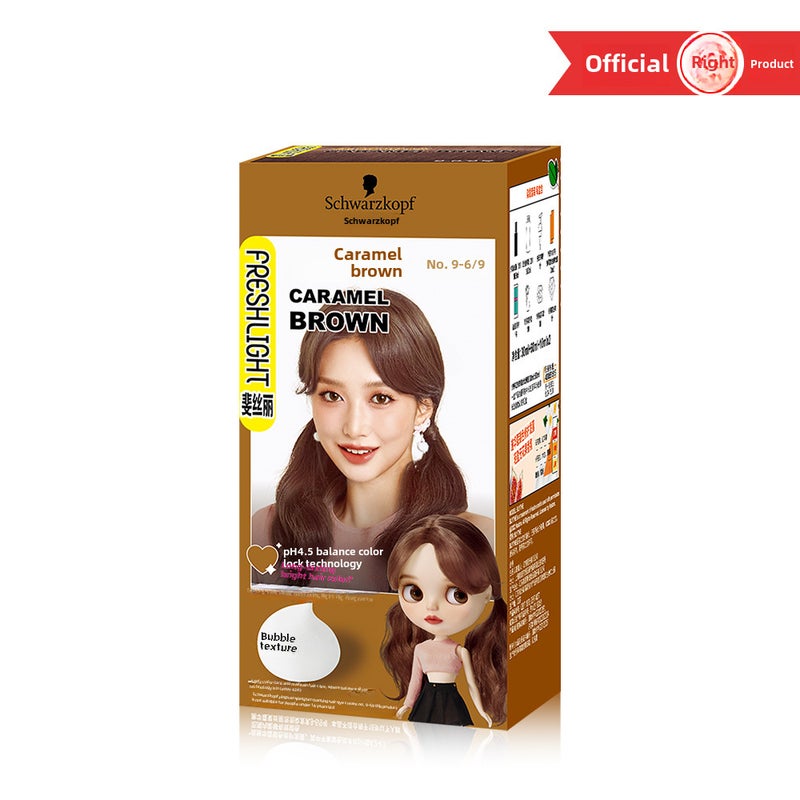 Schwarzkopf Physis Bubble Hair Dye (New Package) 9-6/9 Caramel Brown