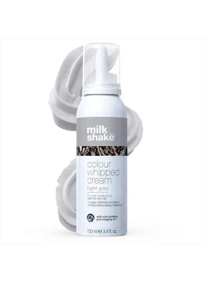 Color Whipped Cream Leave In Coloring Conditioner - Provides Temporary Hair Color Tone, Light Grey