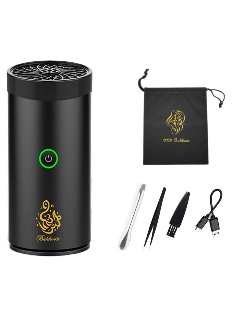 Arabic Bukhoor Burner for Car Usb Type-C Power Electrical Bakhoor Burner for Home Rechargeable Electric Mini Portable Incense Burners