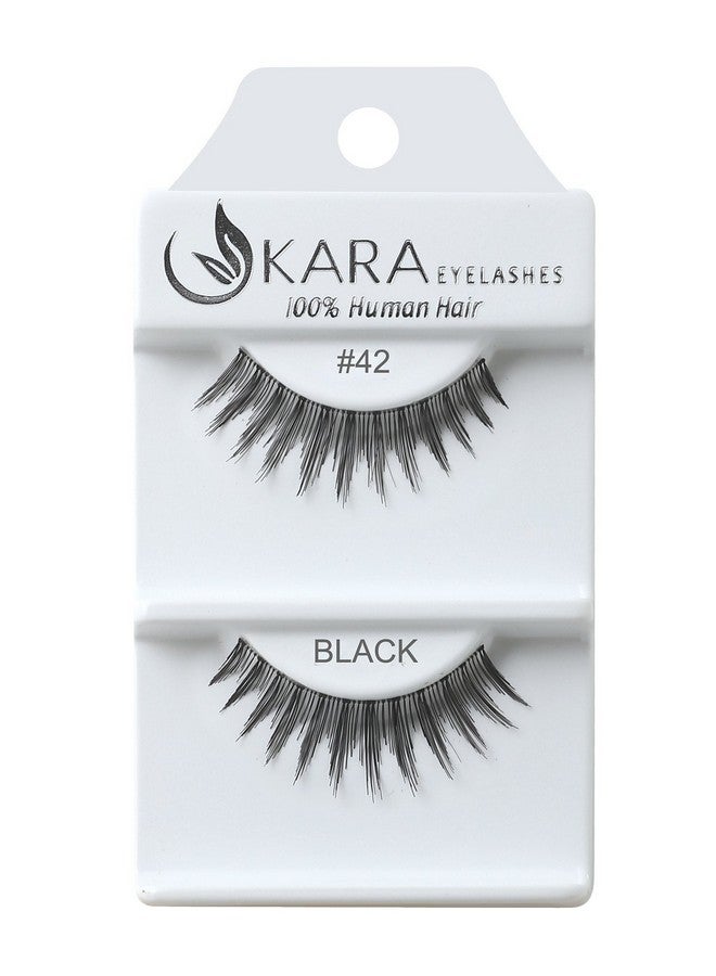 Human Hair Eyelashes 42 (Pack Of 12)