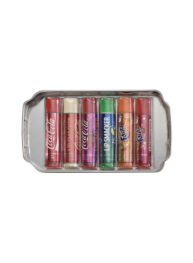 Pack Of 6 Coca Cola Lip Balm - Tin Box