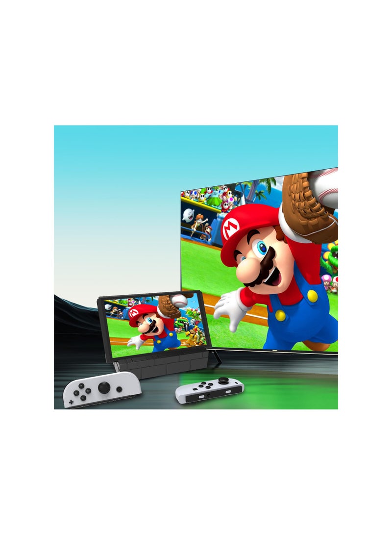 Switch Dock with LAN Adapter for Switch/Switch OLED - Portable Multi-Port Design, Perfectly Crafted for Enhanced Gaming Experience on Switch and Switch OLED.