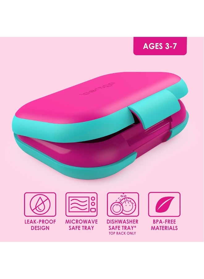 Kids Chill Lunch Box - Bento-Style Lunch Solution with 4 Compartments and Removable Ice Pack for Meals and Snacks On-the-Go - Leak-Proof, Dishwasher Safe, Patented Design