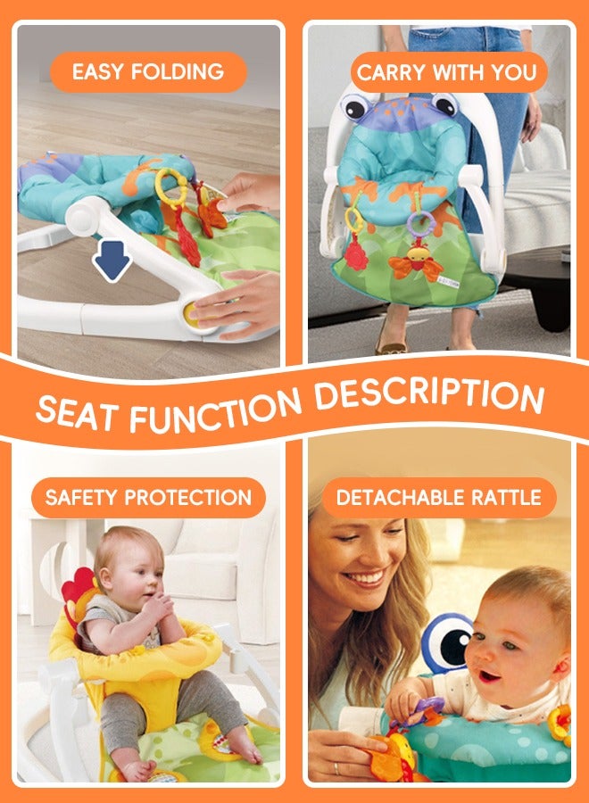 Baby Sitting Support Baby Floor Seat Activity Center Sit Up Infant Feeding Playing Chair Foldable Baby Chair