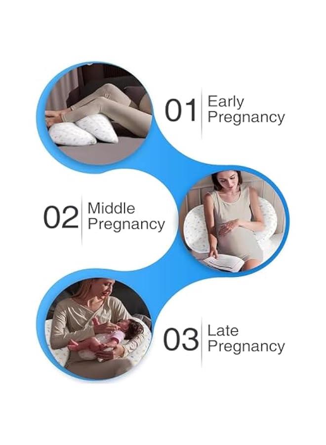 Wedge Soft Pregnancy Body Pillow With Pillow Cover