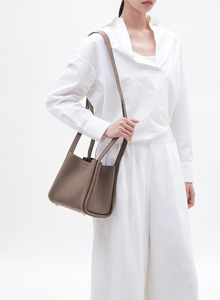 Yuanbao bag medium vegetable basket designer hand-held crossbody bag