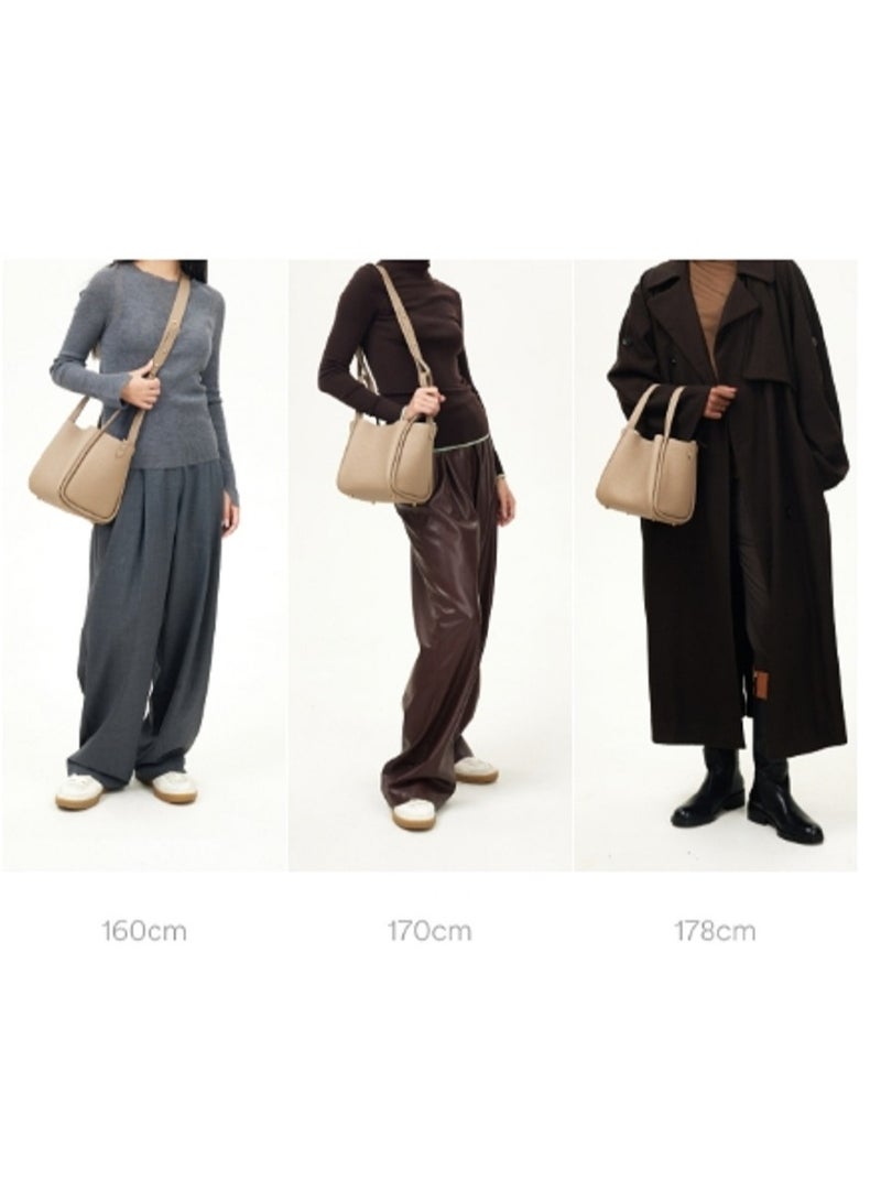 Simple commuter basket crossbody bag