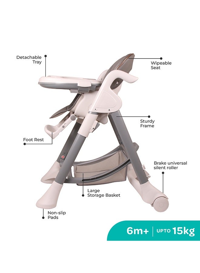 Trestle Foldable Baby Feeding And Dinning Highchair