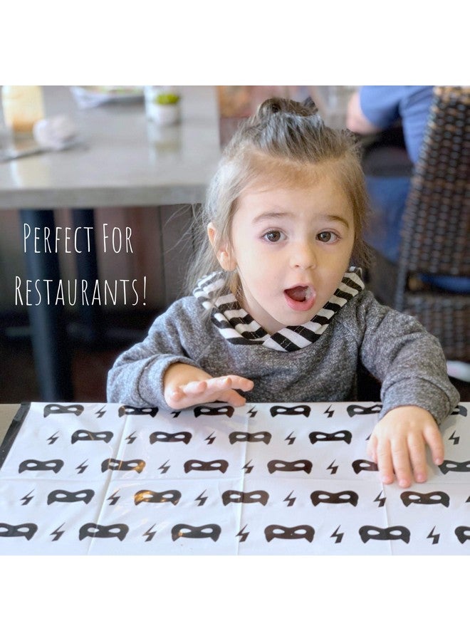 Disposable Placemats Baby Pack Of 45 Bpa Free Table Toppers For Kids And Toddlers Extra Sticky Travel Mat For Restaurant (Cream/Sage/Blush)