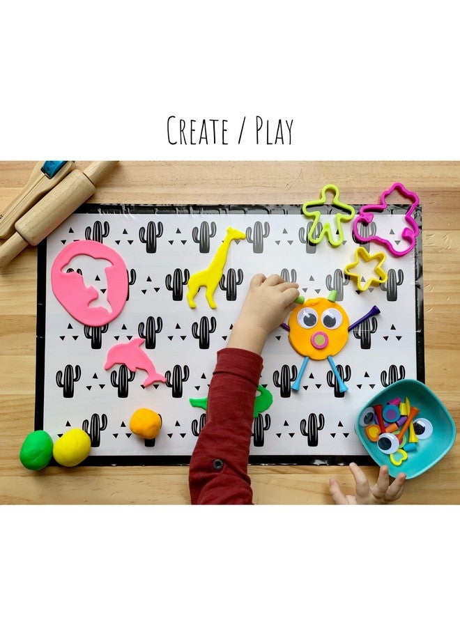 Disposable Placemats Baby Pack Of 45 Bpa Free Table Toppers For Kids And Toddlers Extra Sticky Travel Mat For Restaurant (Cream/Sage/Blush)