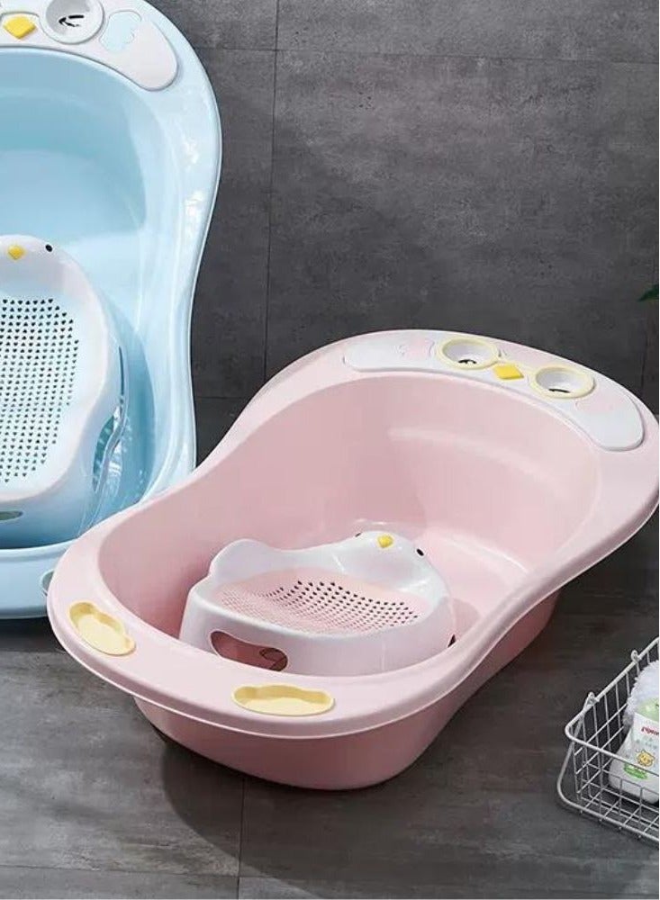 Turtees® Portable Baby Bather,Jelly Bath Support Silicone Mesh Bathtub for Infants