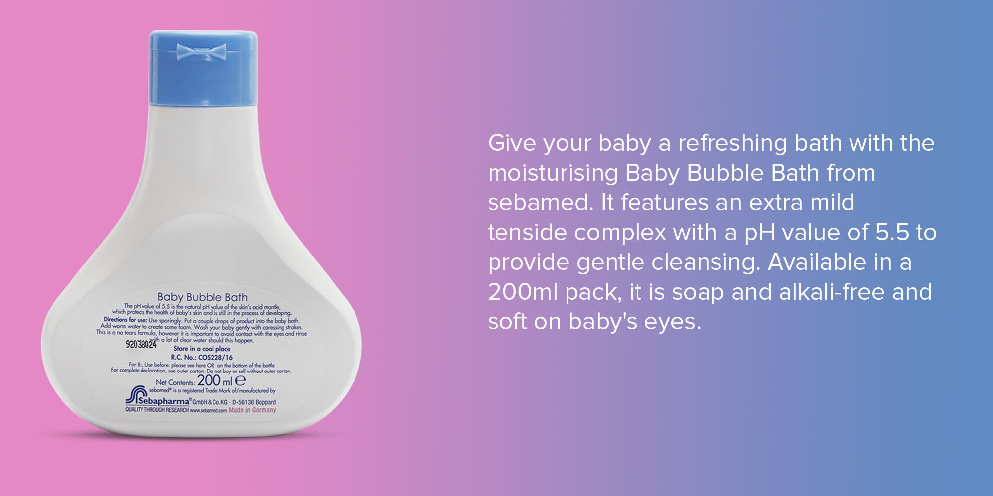 Baby Bubble Bath, 200ml