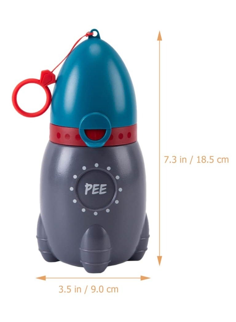 Pee Bottle For Kids, Travel Urinal Portable Potty Pee Cup For Girl Child Toddler Baby Urinal Emergency Toilet For Car Travel Road Trip Essentials Camping, Blue